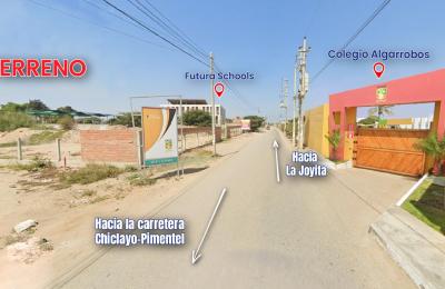 VENTA DE TERRENO DE 464.98 M2 EN SECTOR LA GARITA, PIMENTEL